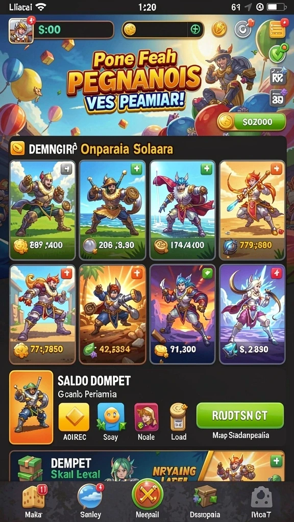 aa666 - Tampilan awal game AA666 yang menarik dan penuh warna.