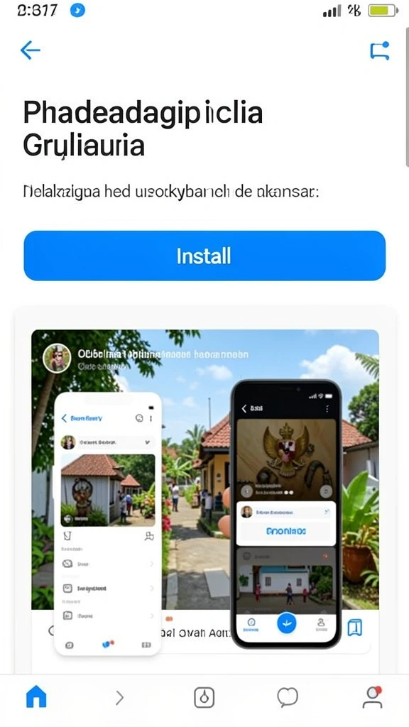 hr89 - Tangkapan layar pemandangan indah dalam game.